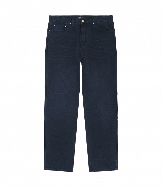 Shop Carhartt WIP Pontiac Pant Dark Navy Aged at ITK online store