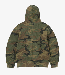 Thisisneverthat Camouflage Thermal Zip Up Hoodie Camo