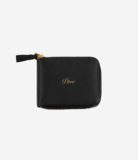 Dime Cursive Zip Wallet Black