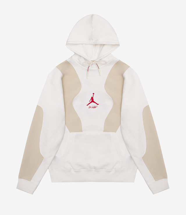 Air Jordan x Off-White Hoodie 'Sail White/University Red' CV0539