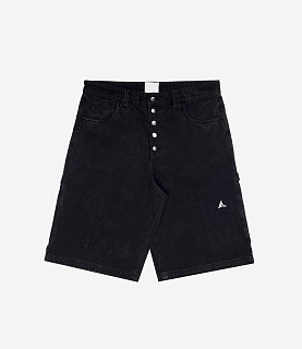 ROA Ash Canvas Shorts Washed Black