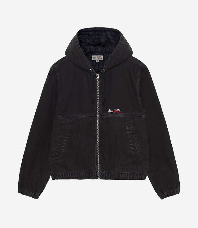 ジャケット・アウター Stussy CANVAS INSULATED WORK JACKET L Stussy Canvas Insulated Work Jacket Purple Men's - FW22 - US