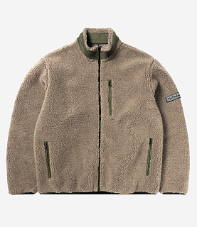 No Problemo Forest Heavy Fleece Jacket Ecru