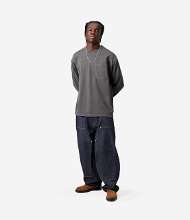 Carhartt WIP L/S Torion Pocket T-Shirt Black Grind Wash