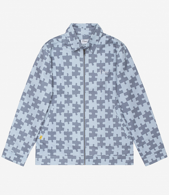 Shop Dime Puzzle Twill Jacket Stone Blue at itk online store