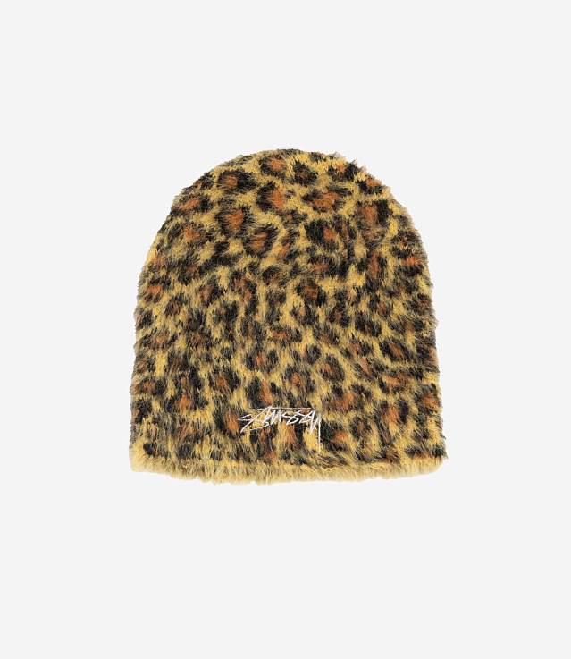 Shop Stussy Skullcap Leopard Pattern Brown at itk online store