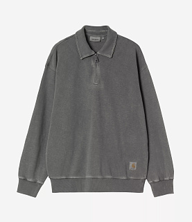 Carhartt WIP Harper Polo Black Garment Dyed