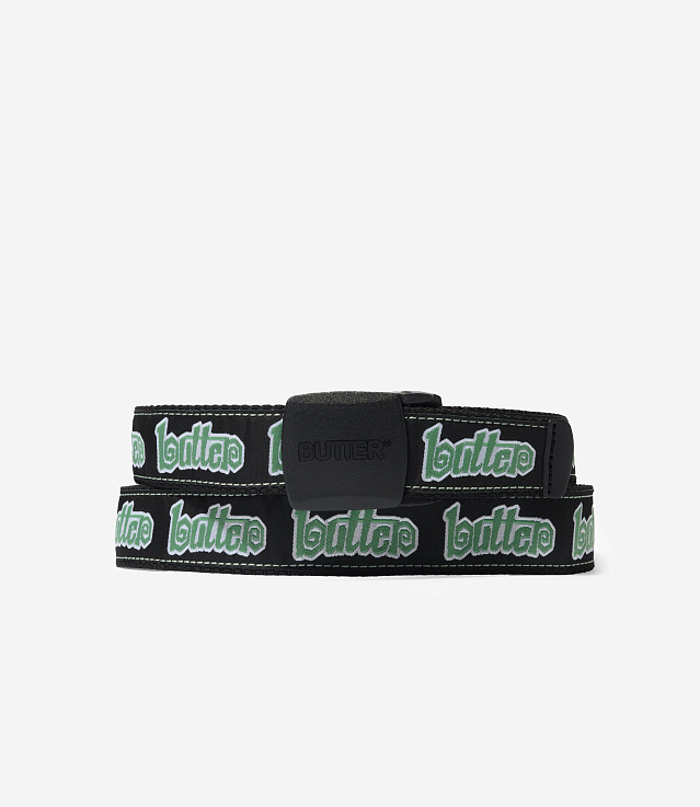 Shop Butter Goods Swirl Woven Belt Black at itk online store