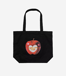 Carhartt WIP Graphic Tote Dearborn Canvas Spoiled Print Black
