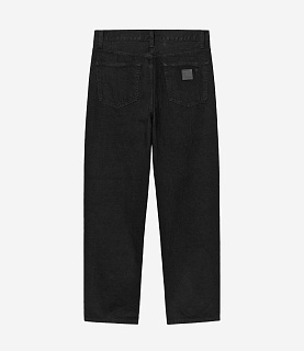 Carhartt WIP Aaron Pant Camano Denim Black Rinsed 