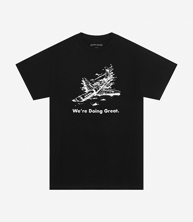 Shop Fucking Awesome We're Doing Great Tee Black at itk