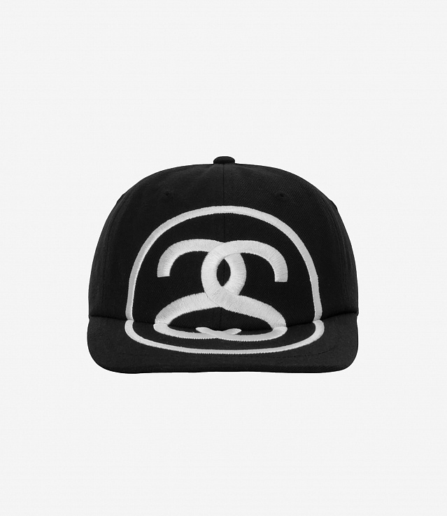 stussy ビッグ ssロゴブラック　big link low pro cap Shop Stussy Big Link Low Pro Cap Black at itk online store