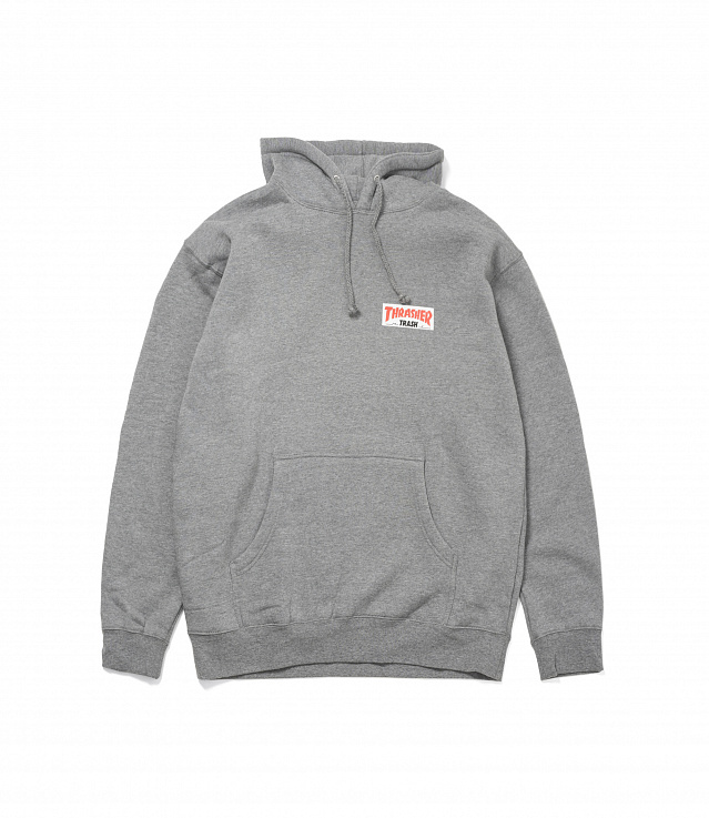 Shop Fucking Awesome x Thrasher Trash Me Hood Heather Grey at itk