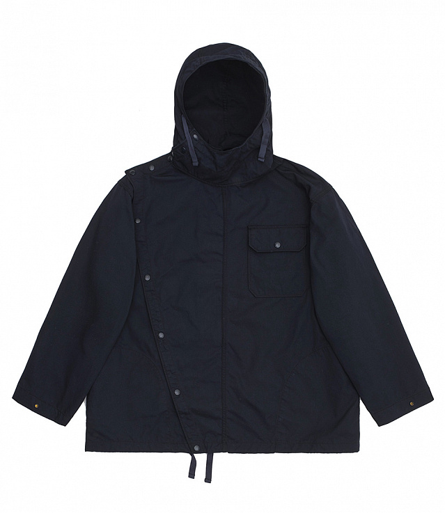 Shop Engineered Garments Sonor Shirt Jacket Nyco Ripstop Dark Navy