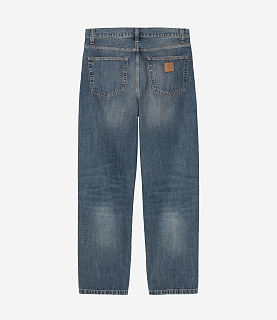 Carhartt WIP Aaron Pant Camano Denim Blue Dark Used Wash