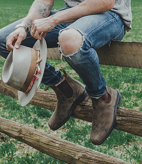 Blundstone 1306 Chelsea Boots Dress Rustic Brown