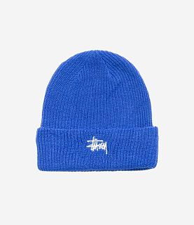 Stussy Basic Cuff Beanie True Blue