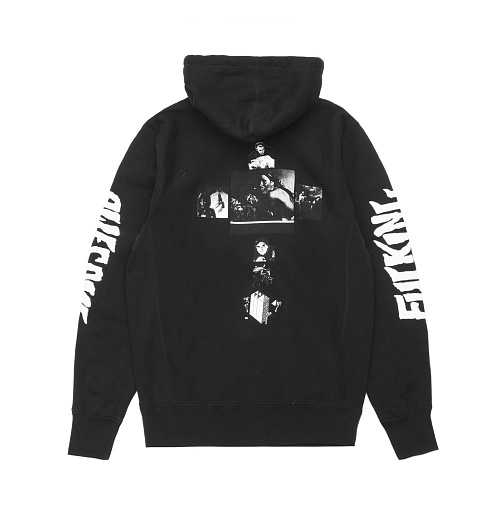 Silk Uncle Tide Club Fucking Awesome Hobo Cross Figure Hooded Sweater Men's And Women's Hoodies Ins