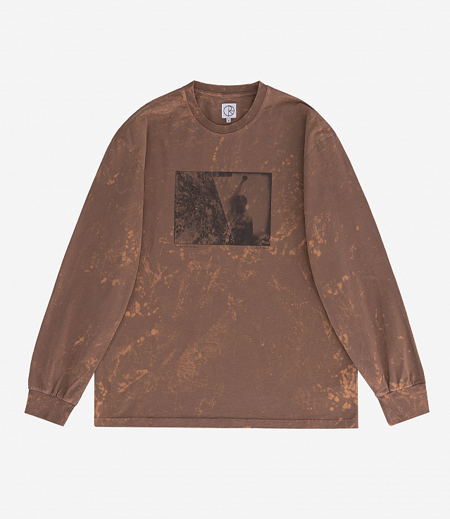 Polar Skate Co. Leaves and Window Long Sleeve T Shirt Rust