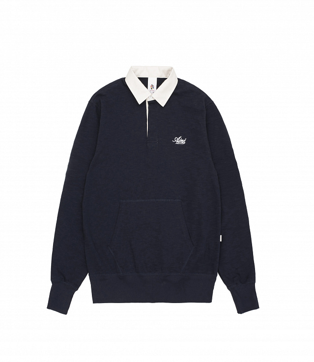 Aimé Leon Dore Slub Jersey Rugby - Navy | Garmentory