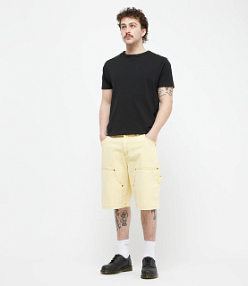 Dime Carpenter Denim Shorts Lemon 