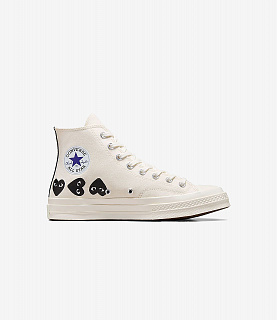 Comme des Garçons Play x Converse Chuck Taylor All Star '70 High Multi Heart White/Black