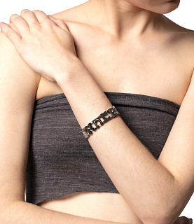 Racer Worldwide Bead Bracelet Silver