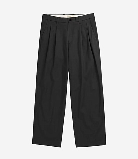 Norse Projects Hestur Relaxed Twill Pleated Trouser Black