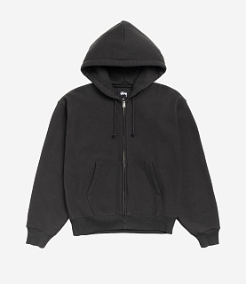 Stussy Basic Diamond Zip Hood Black
