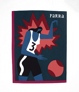 by Parra Baseketball T-Shirt White