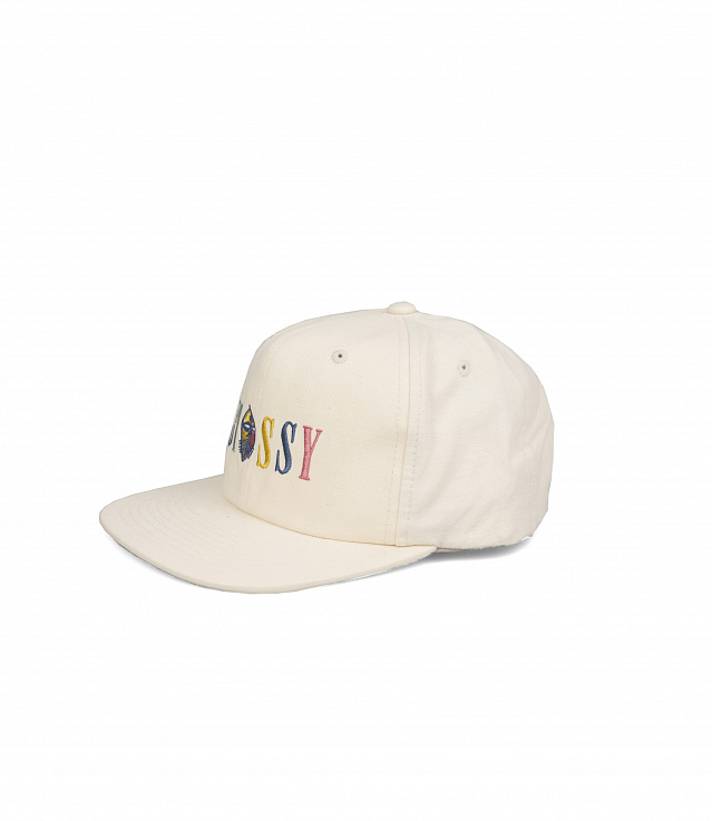 【本日特価】 Off Cap Strapback Logo Mask Stussy Shop White online itk at 帽子