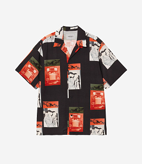 Carhartt WIP S/S Sean Hamilton Shirt Print Black