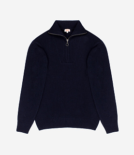 Armor-Lux Heritage Trucker Neck Sweater Navy