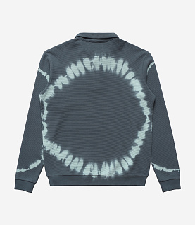 Metalwood Studio Mini Metal Logo Longsleeve Thermal Polo Marine