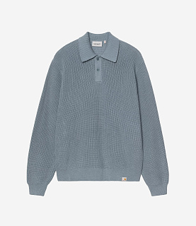 Carhartt WIP L/S Miles Polo Shady Blue