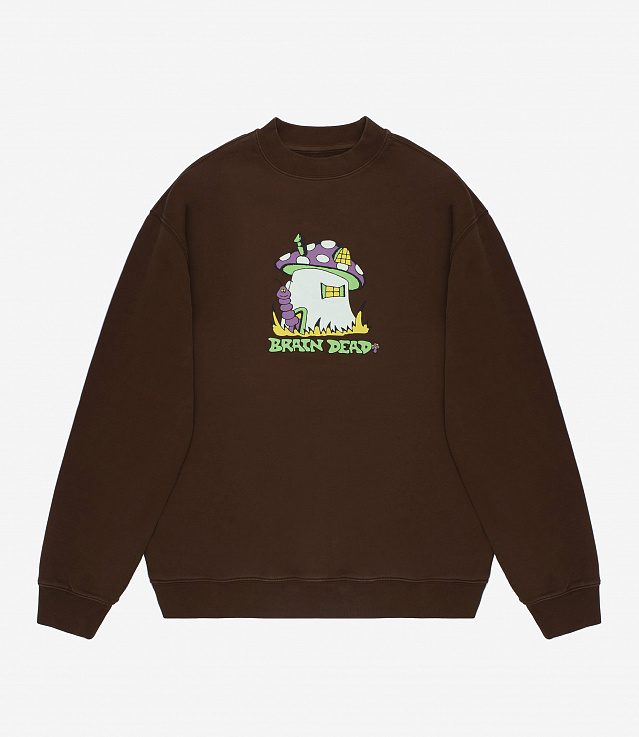 ⭐*️様 BRAIN DEAD Mushroom house crewneck af72e32a03c8cae59ac27b877ce12f