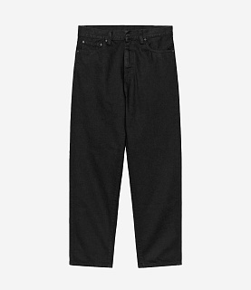 Carhartt WIP Aaron Pant Camano Denim Black Rinsed 