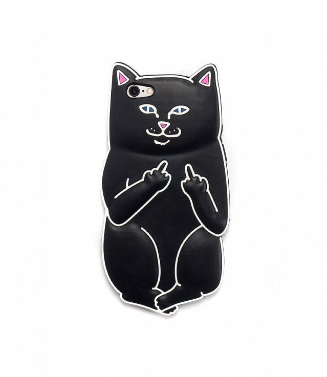 RIPNDIP iPhone 6 ケース LORD NERMAL Shop Ripndip Lord Nermal iPhone Case 6+/6s+ Black at itk online store