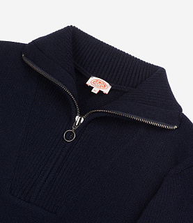 Armor-Lux Heritage Trucker Neck Sweater Navy