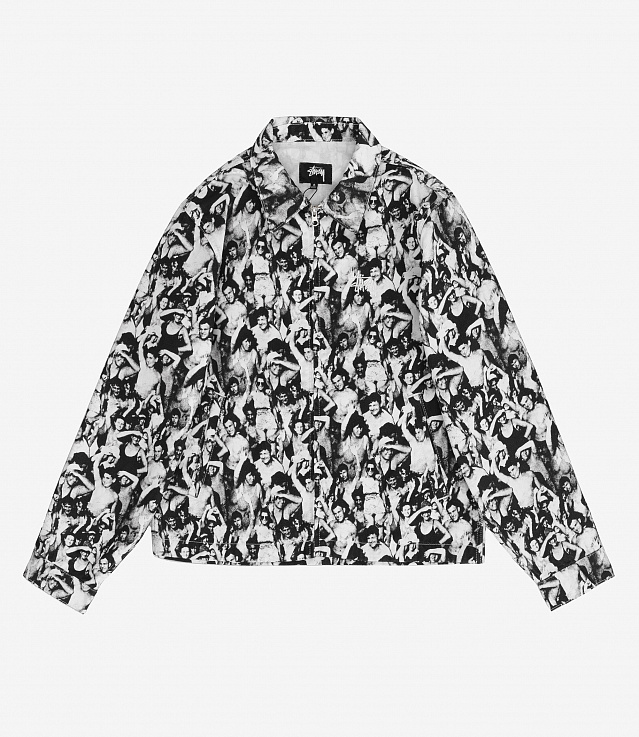 Shop Stussy Beach Mob Bing Jacket Black at itk online store
