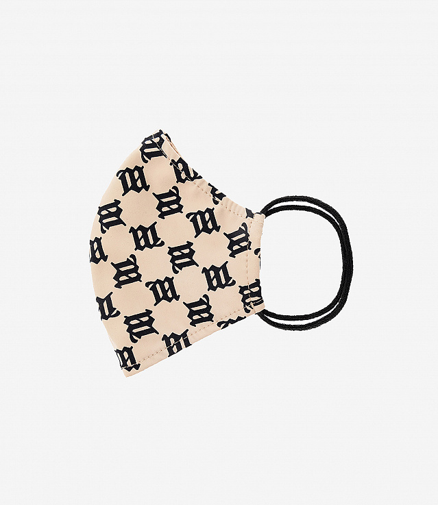 Beige Monogram Face Mask by MISBHV on Sale