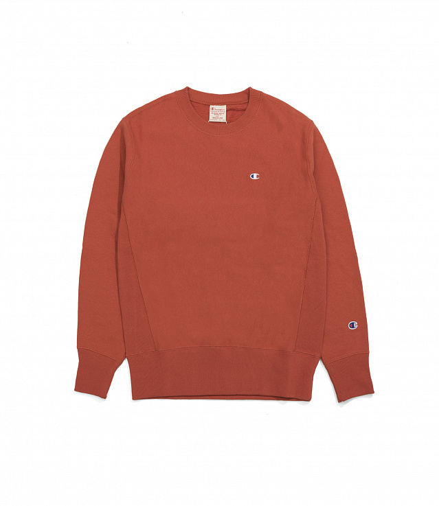 Shop Champion Crewneck Sweatshirt Chest Logo Orange at itk online store