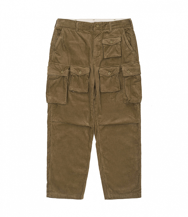 Shop Engineered Garments FA Pant 8W Corduroy Khaki at itk online store