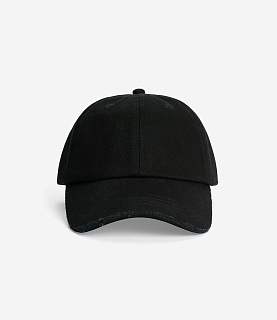 Alis Koston Cap Logo On Back Solid Black