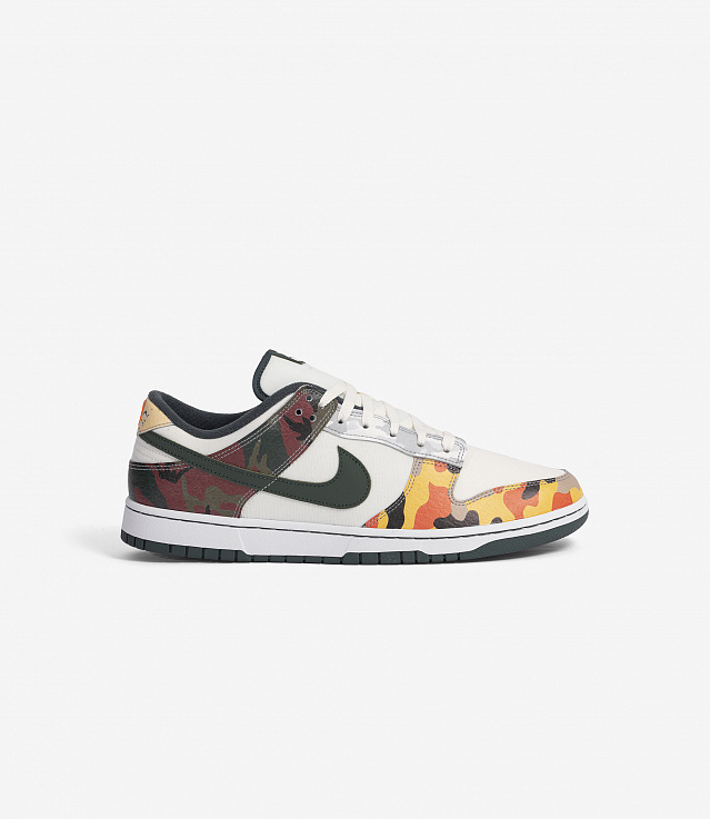 Shop Nike Dunk Low SE 'Multi Camo' Sail/Vintage Green at itk