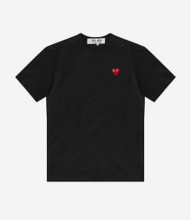 Comme des Garçons Play Basic Logo Tee Black/Red