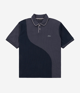 Dime Waffle Polo Indigo
