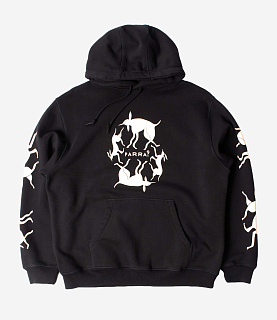 by Parra Non Grand Cafe Hooded Sweatshirt Black