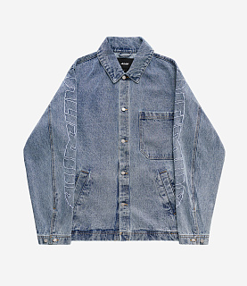 Alis Viren Short Worker Jacket Solid Blue