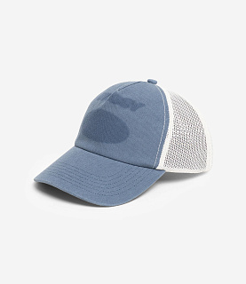 Stussy Hc Ghost Logo Trucker Blue
